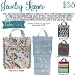 Thirty One Jewelry Keeper Parisian Garden New in Package